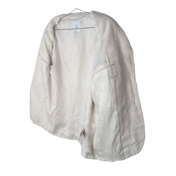 ANINE BING Linen Front Button Quinn Blazer - Picture 10 of 15